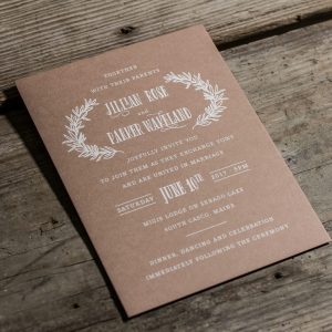 Invitations By Design- Digital White